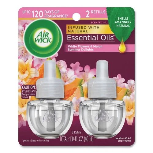 Air Wick Scented Oil Refills, Summer Delights, 0.67 oz, 2Pack (RAC91112PK) (10)