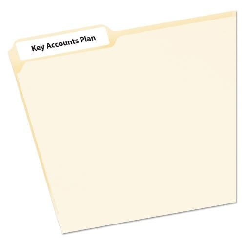 Avery EcoFriendly Permanent File Folder Labels, 0.66 x 3.44, White, 30Sheet, 25 SheetsPack (AVE48266) (5)