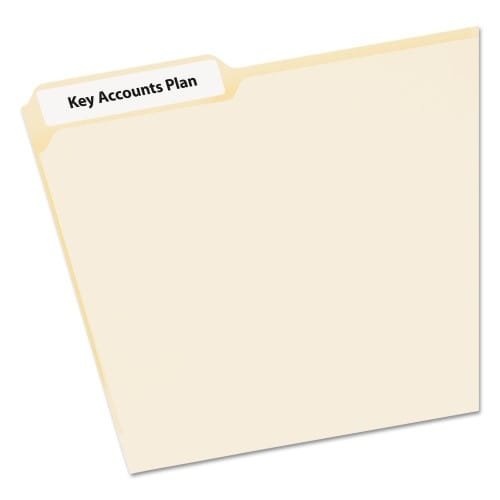 Avery EcoFriendly Permanent File Folder Labels, 0.66 x 3.44, White, 30Sheet, 50 SheetsPack (AVE45366) (2)