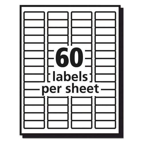 Avery Matte Clear Easy Peel Mailing Labels w Sure Feed Technology, Laser Printers, 0.66 x 1.75, Clear, 60Sheet, 10 SheetsPack (AVE15695)