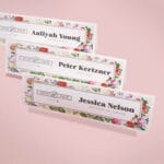 Avery Medium Embossed Tent Cards, White, Uncoated - perforated, 2.5 x 8.5, 2 Cards/Sheet, 50 Sheets/Box (AVE5305) - Image 2