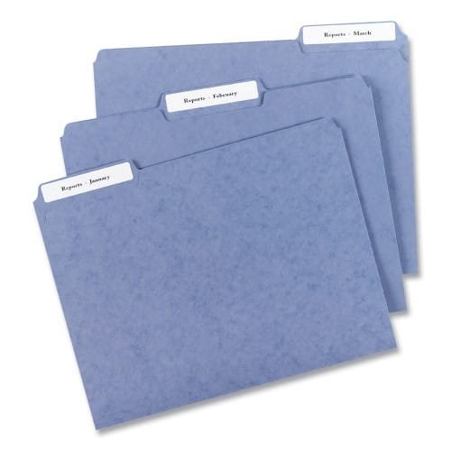 Avery Mini-Sheets Permanent File Folder Labels, 0.66 x 3.44, White, 12Sheet, 25 SheetsPack (AVE2181) (7)