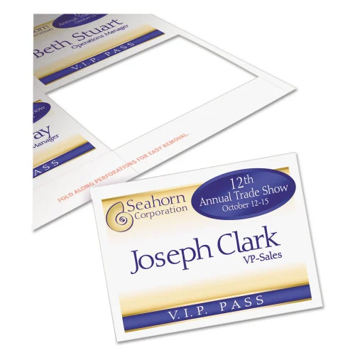 Avery Name Badge Insert Refills, HorizontalVertical, 3 x 4, White, 300Box (AVE5392) (3)