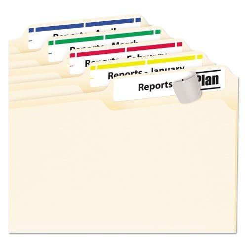 Avery Permanent TrueBlock File Folder Labels with Sure Feed Technology, 0.66 x 3.44, White, 30Sheet, 25 SheetsPack (AVE5266) (6)