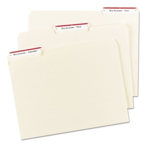 Avery Permanent TrueBlock File Folder Labels with Sure Feed Technology, 0.66 x 3.44, White, 30Sheet, 50 SheetsBox (AVE5066) (5)