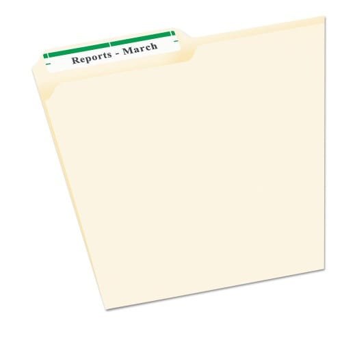 Avery Permanent TrueBlock File Folder Labels with Sure Feed Technology, 0.66 x 3.44, White, 30Sheet, 50 SheetsBox (AVE5866) (5)