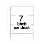 Avery Printable 4 x 6 - Permanent File Folder Labels, 0.69 x 3.44, White, 7Sheet, 36 SheetsPack, (AVE05209) (4)