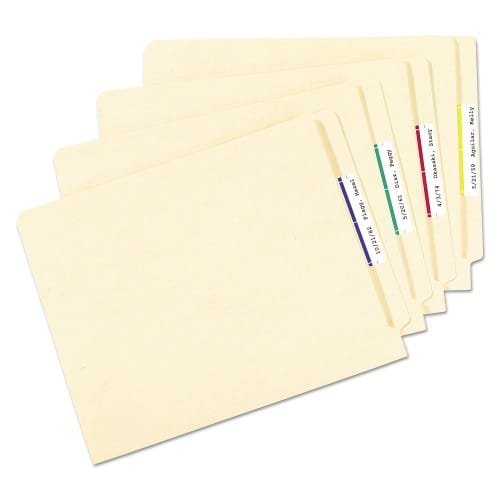 Avery Removable File Folder Labels with Sure Feed Technology, 0.66 x 3.44, White, 30Sheet, 25 SheetsPack (AVE6466) (6)