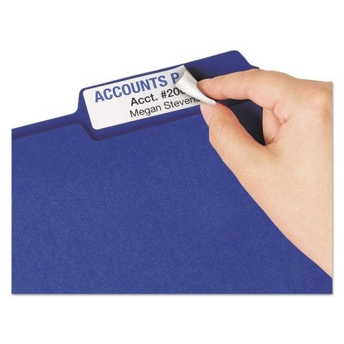 Avery Removable File Folder Labels with Sure Feed Technology, 0.94 x 3.44, White, 18Sheet, 25 SheetsPack (AVE8425) (2)