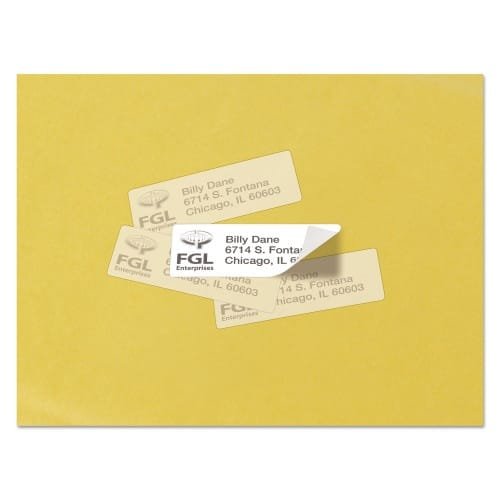 Avery Repositionable Address Labels wSureFeed, Laser, 1 x 2.63, White, 3000Box (AVE55160)