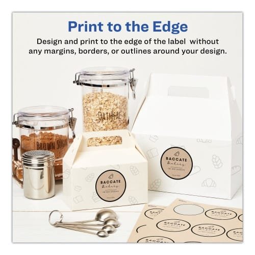 Avery Round Brown Kraft Print-to-the-Edge Labels, 2.5 dia, 225PK (AVE22808) (6)