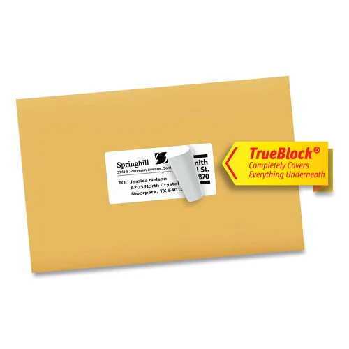 Avery Shipping Labels w TrueBlock Technology, Inkjet Printers, 2 x 4, White, 10Sheet, 10 SheetsPack (AVE18163) (6)