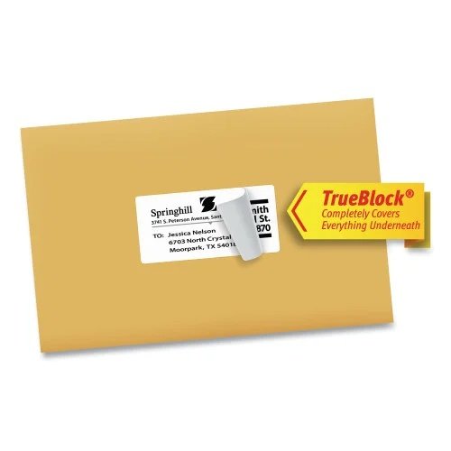 Avery Shipping Labels w TrueBlock Technology, Inkjet Printers, 2 x 4, White, 10Sheet, 25 SheetsPack (AVE8163) (7)