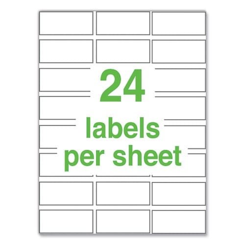 Avery UltraDuty GHS Chemical Waterproof and UV Resistant Labels, 1 x 2.5, White, 24Sheet, 25 SheetsPack (AVE60527) (3)