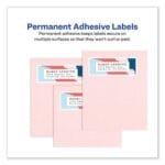 Avery Vibrant Inkjet Color-Print Labels w Sure Feed, 1.5 dia, White, 400PK (AVE8293) (3)
