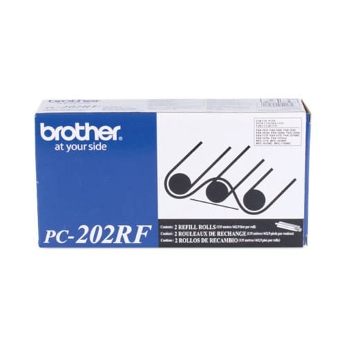 Brother BRTPC202RF Thermal Transfer Refill Roll, 450 Page-Yield, Black, 2Pack (4)