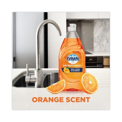 Dawn Ultra Antibacterial Dishwashing Liquid, Orange Scent, 38 oz Bottle, 8Carton (PGC01659) (2)