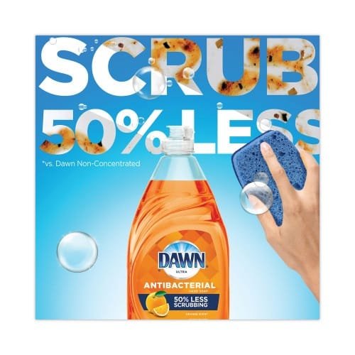 Dawn Ultra Antibacterial Dishwashing Liquid, Orange Scent, 38 oz Bottle, 8Carton (PGC01659) (4)