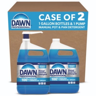 Dawn® Professional Manual Pot and Pan Dish Detergent with Pump, Original Scent, (6) Pump and (2) 1 gal BottlesCarton (PGC15260)