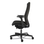 HON Ignition 2.0 Upholstered Mid-Back Task Chair With Lumbar, Supports 300 lb, 17 to 22 Seat, Black Vinyl SeatBack, Black Base (HONI2UL2AU10TK) (3)