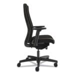 HON Ignition 2.0 Upholstered Mid-Back Task Chair With Lumbar, Supports 300 lb, 17 to 22 Seat, Black Vinyl SeatBack, Black Base (HONI2UL2AU10TK) (5)