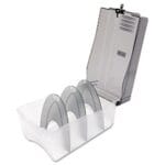 Innovera CDDVD Storage Case, Holds 150 Discs, ClearSmoke (IVR39502) (7)