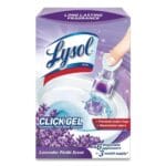 LYSOL Brand Click Gel Automatic Toilet Bowl Cleaner, Lavender Fields, 6Box, 4 BoxesCarton (RAC89060CT)