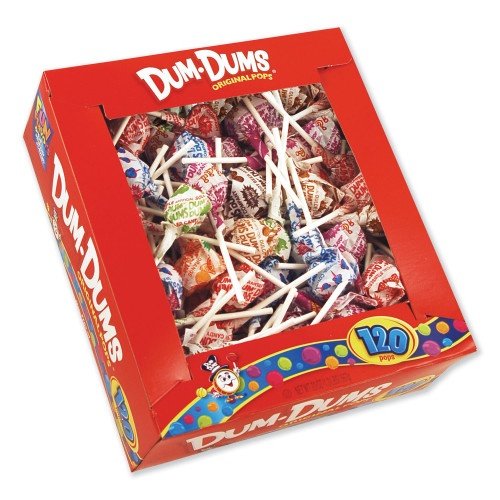 Spangler Dum-Dum-Pops, Assorted Flavors, Individually Wrapped, 120Box (SPA66)