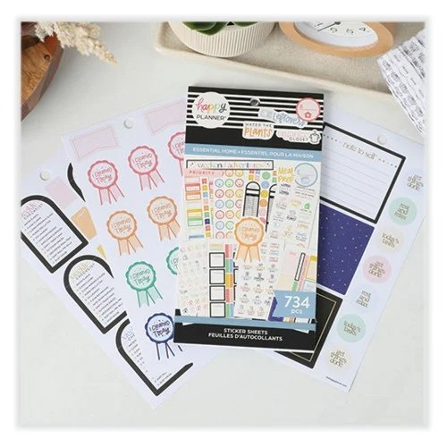 The Happy Planner Essentials Home Classic Stickers, Productivity Theme, 734 Stickers (THLSVP130149) (5)