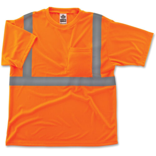 ergodyne GloWear 8289 Class 2 Hi-Vis T-Shirt, Polyester, Orange, 3X-Large (EGO21517)