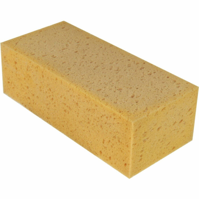 Unger Fixi-Clamp Sponge, 8.5" x 4" x 2.75", Yellow, 10/Carton (UNGSP010)