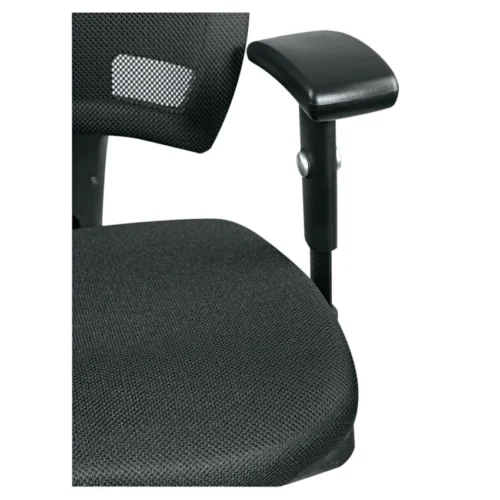 Alera Alera Epoch Series Fabric Mesh Multifunction Chair, Supports Up to 275 lb, 17.63" to 22.44" Seat Height, Black (ALEEP42ME10B)