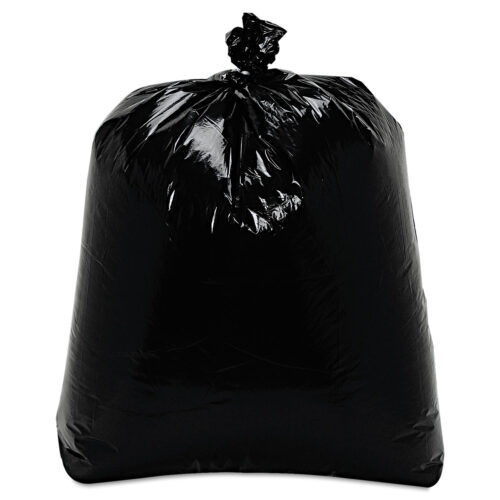 Trinity Plastics Low-Density Can Liners, 16 gal, 0.7 mil, 24" x 32", Black, Flat Pack, 500/Carton (TRNML2432)