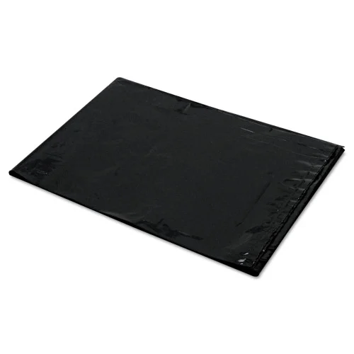 Trinity Plastics Low-Density Can Liners, 60 gal, 1.6 mil, 22" x 58", Black, Flat Pack, 100/Carton (TRNML3858X)