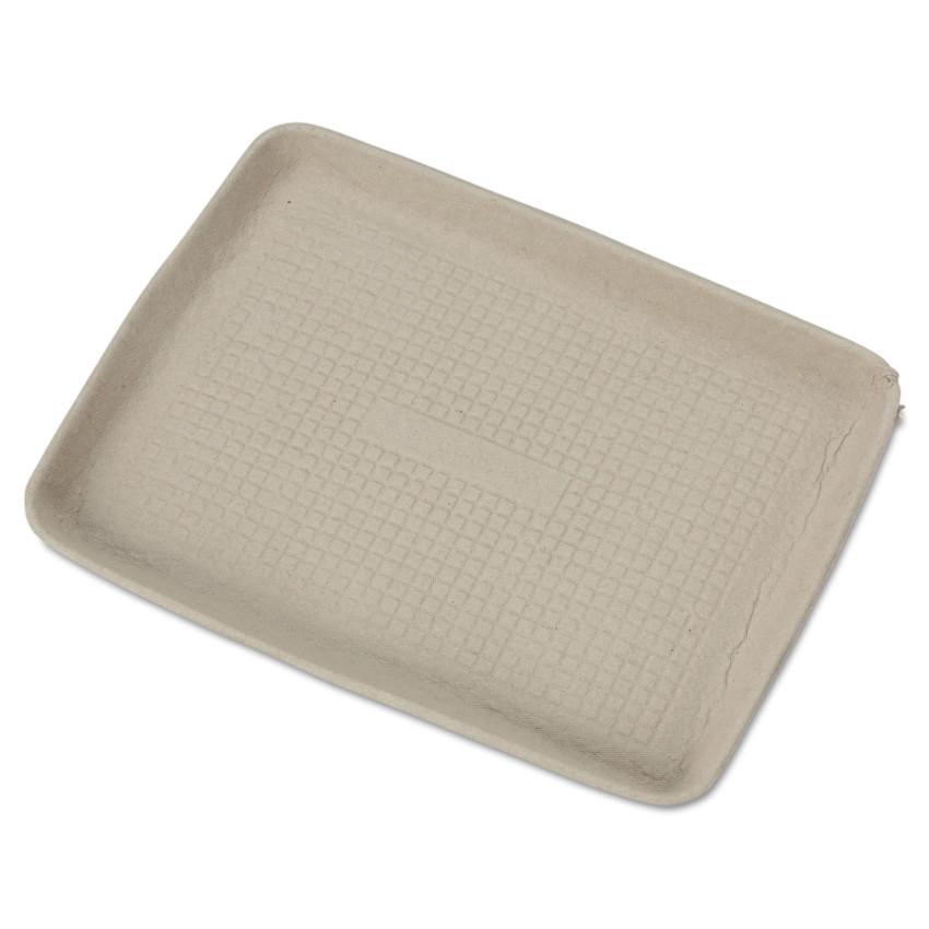HUH20815 - Chinet StrongHolder Molded Fiber Food Trays, 1-Compartment, 9 x 12 x 1, Beige, Paper, 250/Carton (HUH20815)