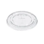 SOLO Straw-Slot Cold Cup Lids, Fits 9 oz to 20 oz Cups, Clear, 100/Pack (DCC662TSPK)