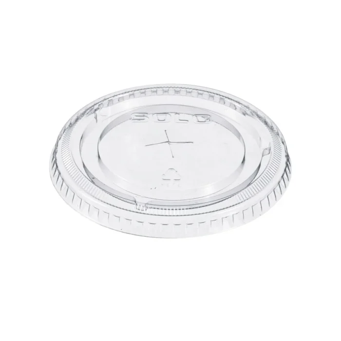 SOLO Straw-Slot Cold Cup Lids, Fits 9 oz to 20 oz Cups, Clear, 100/Pack (DCC662TSPK)