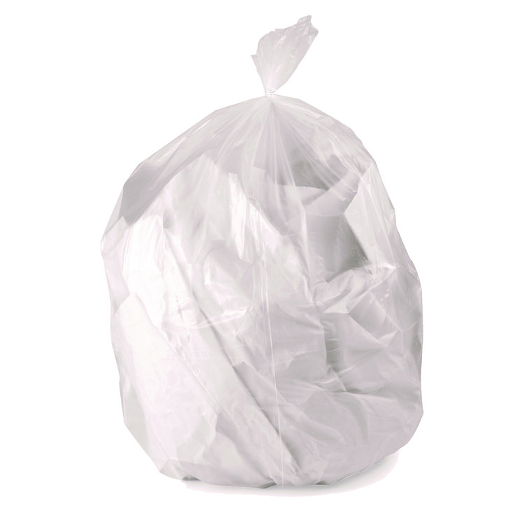 AccuFit Linear Low Density Can Liners with AccuFit Sizing, 55 gal, 0.9 mil, 40" x 53", Clear, 50/Box (HERH8053TCRC1)
