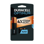 Duracell Optimum Alkaline AA Batteries, 8/Pack (DUROPT1500B8PRT)