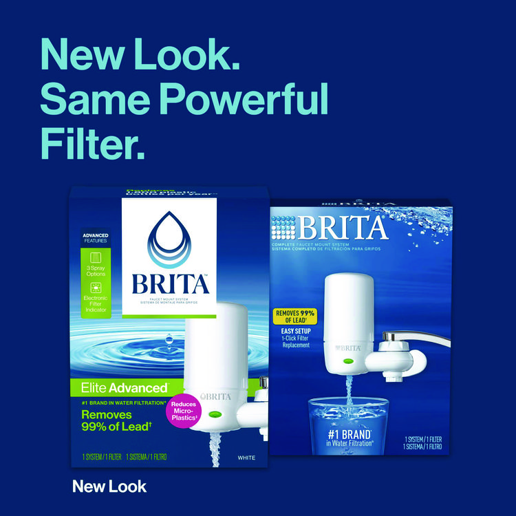 Brita Water Faucet Mount Filtration System, White (CLO42201)