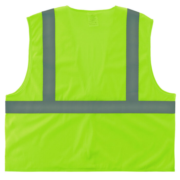 ergodyne GloWear 8205HL-ECO Class 2 Recycled Hi-Vis Vest, Mesh, Polyester, X-Small, Lime (EGO21981)