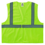 ergodyne GloWear 8205HL-ECO Class 2 Recycled Hi-Vis Vest, Mesh, Polyester, X-Small, Lime (EGO21981)