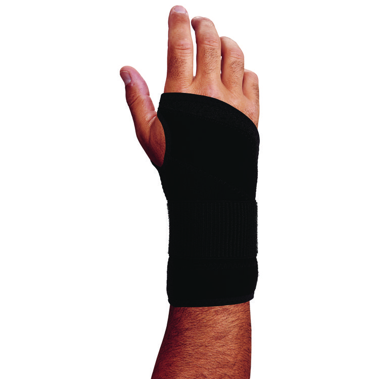 ergodyne ProFlex 4005 Wrist Brace Support with Single Strap, X-Large, Fits Right Hand, Black (EGO70147)