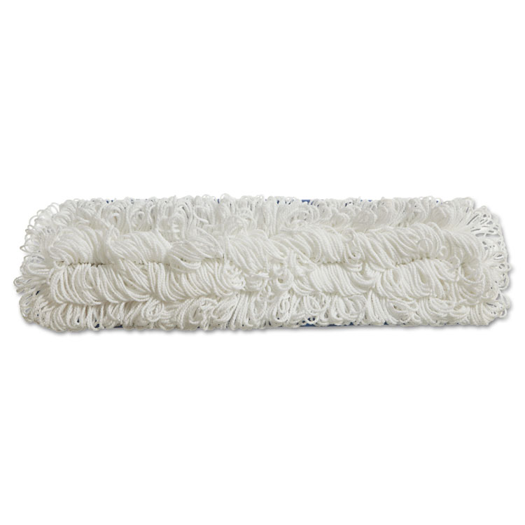 Rubbermaid Commercial Flow Flat Mop, Nylon, 18", White, (RCPQ805CT)