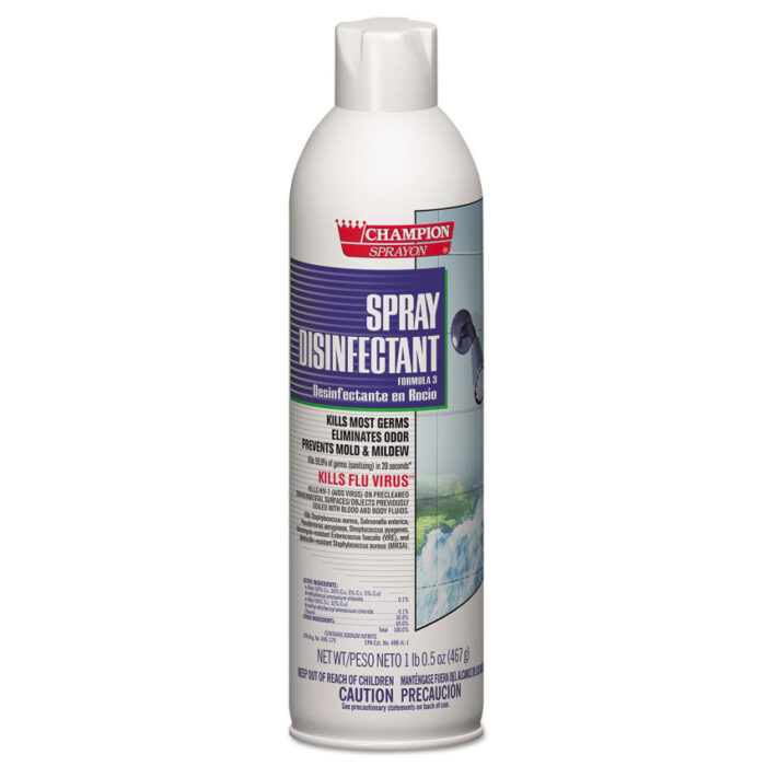 Chase Products Champion Sprayon Spray Disinfectant, 16.5 oz Aerosol Spray, 12/Carton (CHP5157)