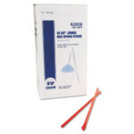 Royal Jumbo Spoon Straw, 10.25", Plastic, Red, 300/Pack, 18 Packs/Carton (RPPRJSS10)
