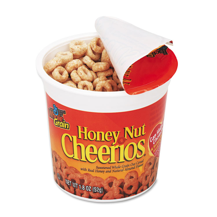 General Mills Honey Nut Cheerios Cereal, Single-Serve 1.8 oz Cup, 6/Pack (AVTSN13898)