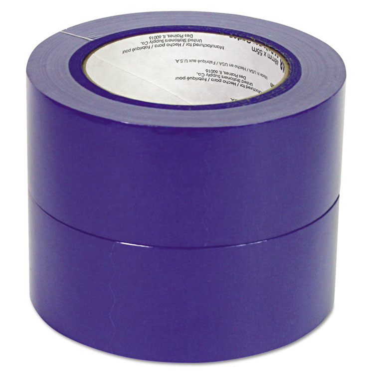 Universal Premium Blue Masking Tape with UV Resistance, 3" Core, 48 mm x 54.8 m, Blue, 2/Pack (UNVPT14049)