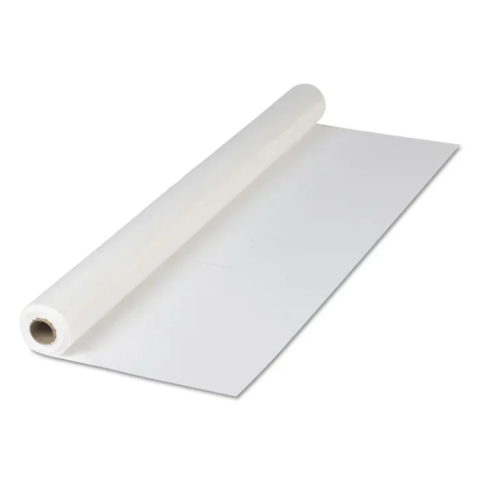 Hoffmaster Plastic Roll Tablecover, 40" x 300 ft, White (HFM114000)