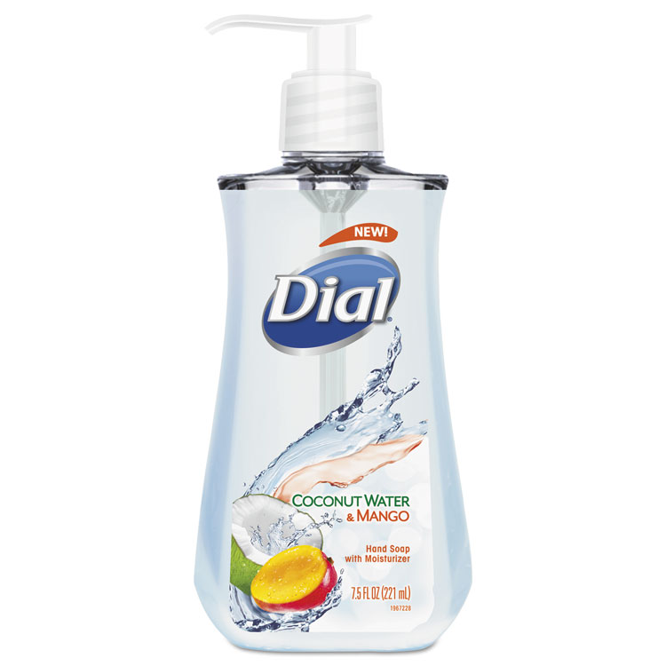 Dial Liquid Hand Soap, Coconut Water and Mango Scent, 7.5 oz (DIA12158EA)